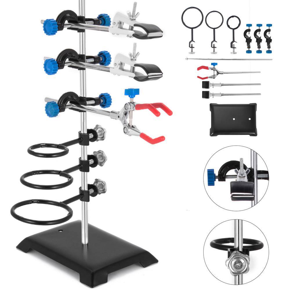 VEVOR 6 PCS Laboratory Grade Metalware Set Premium Iron Material Lab Support Stand Set for Schools SYZLSB6JTSYSZJ001V0