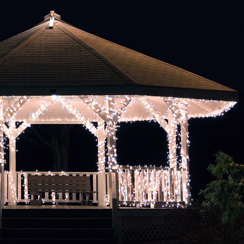 Solar Powered 225 LED Outdoor String Lights - Multiple Color Options