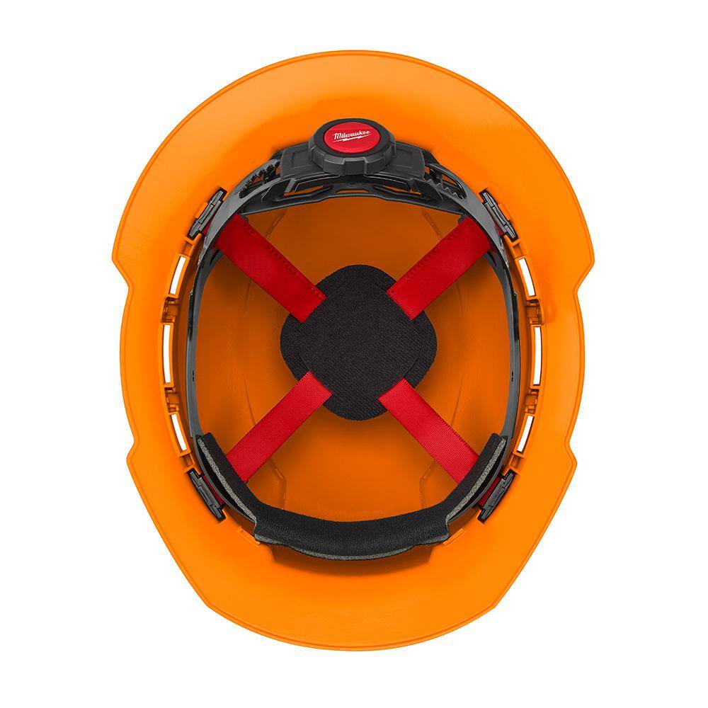 MW BOLT Orange Type 1 Class C Full Brim Vented Hard Hat with 4 Point Ratcheting Suspension 48-73-1213