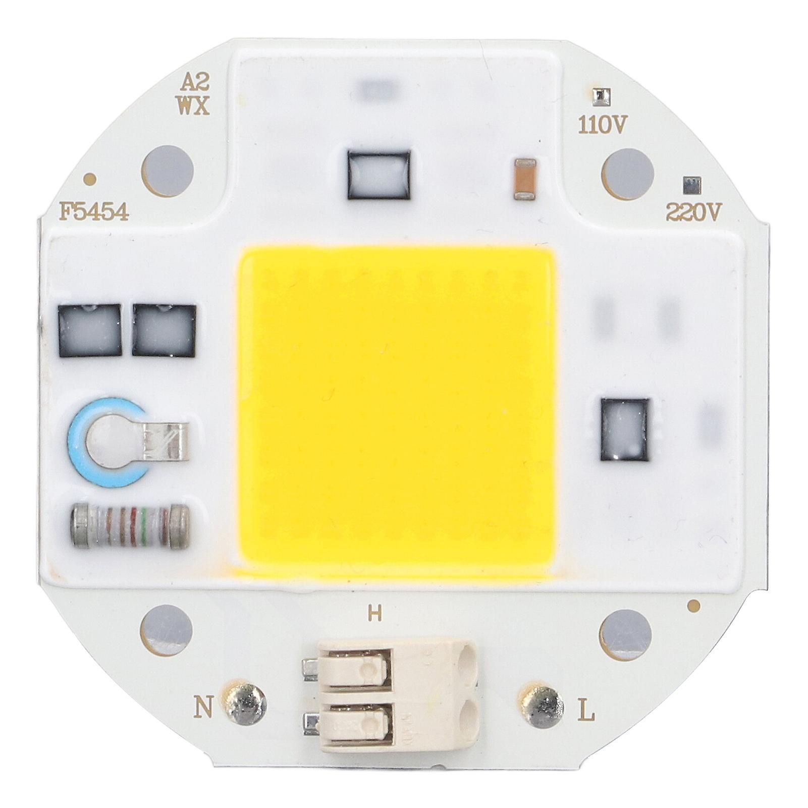 Cob Lamp Bead High Power Led Chip High Brightness Cob Light Emitter Drive Free For Diy Lighting 110v50w Warm White 2800k3500k