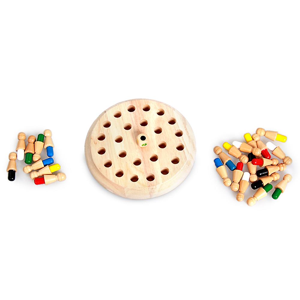 Children's Intelligent Toys Colorful Memory Chess Wooden Memory Matchstick Chess Game Memory Developing Chess Family Intellectual Toys No.273980