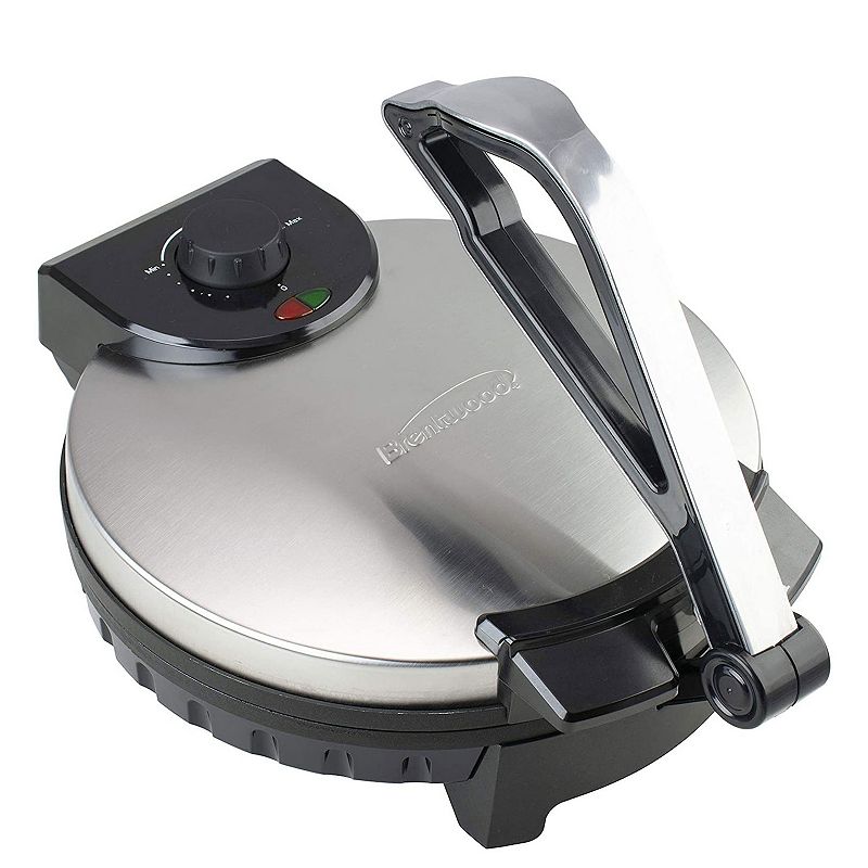 Brentwood TS-129 12 Stainless Steel Non-Stick Electric Tortilla Presser Maker