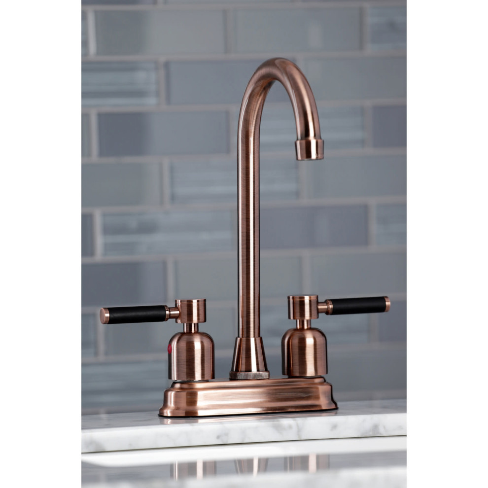 Kingston Brass KB849.DKL Kaiser 1.8 GPM Standard Bar Faucet   Modern   Bar Faucets   by GwG Outlet  Houzz