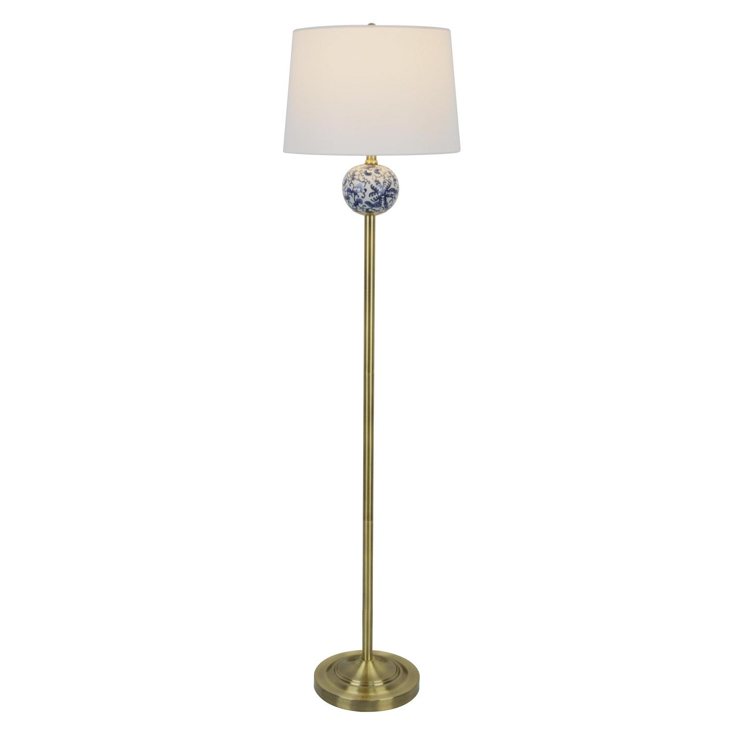 Decor Therapy 60 Becca Chinoiserie Font Floor Lamp， Multiple Finishes