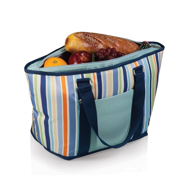 Oniva Topanga 19qt Cooler Tote Bag Sky Blue With Multi Stripe Pattern