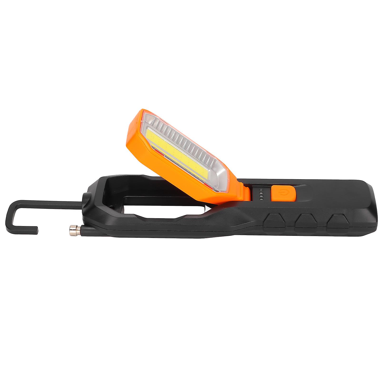 Cob Inspection Light Portable Handheld Usb Rotating Led Rechargeable Work Light With Magnet For Car Garage Machine Shop