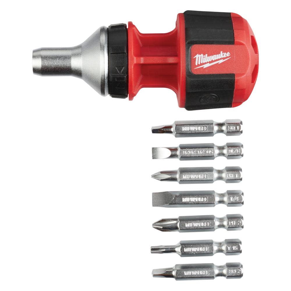 Milwaukee 8-in-1 Compact Ratcheting Multi-Bit Driver 48-22-2330 from Milwaukee