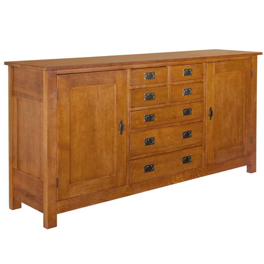 Mission 7 Drawer Sideboard With 2 Doors   82\