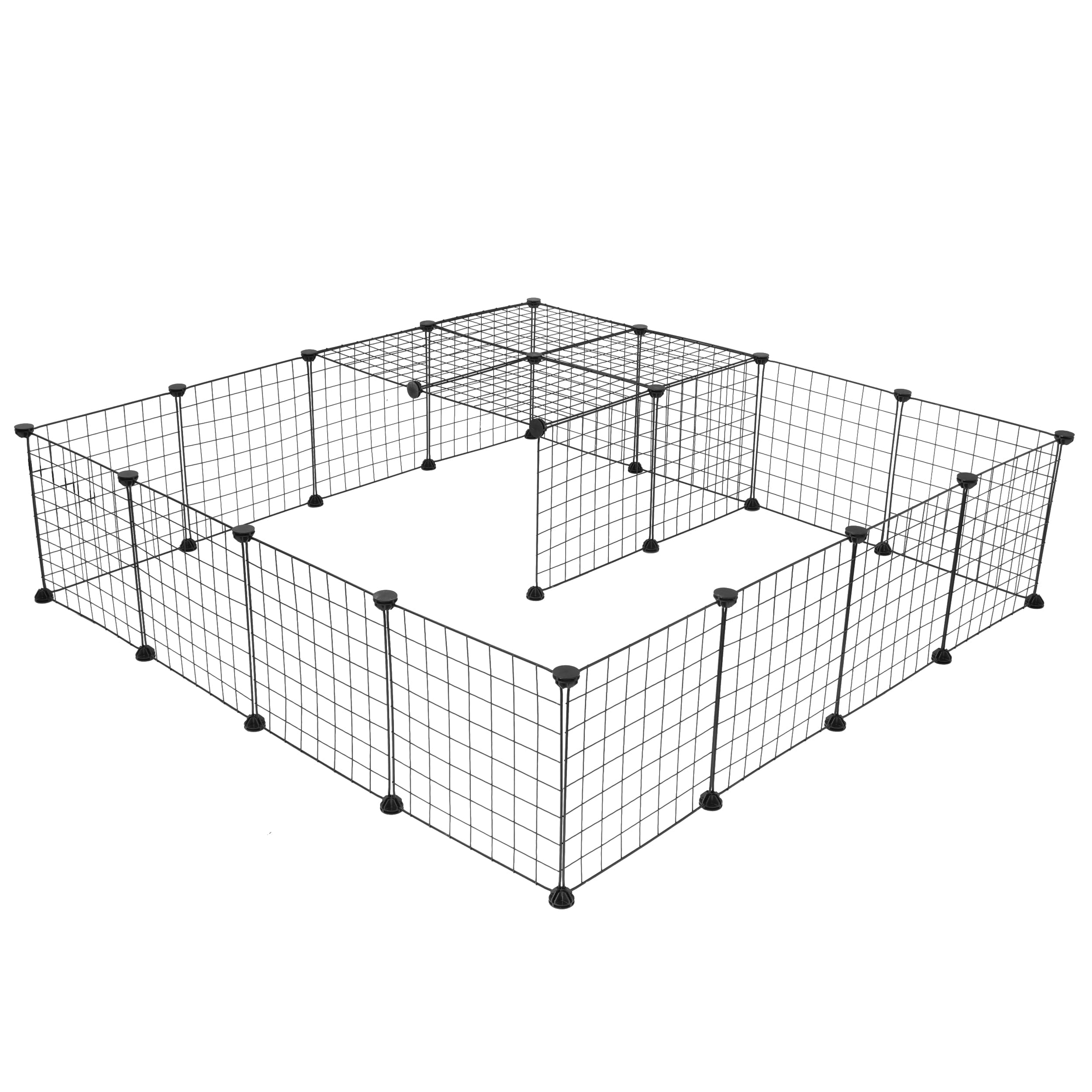 generic Two Tiers Dog Pet Playpen Small Animals Exercise Crate Metal Wire Fence