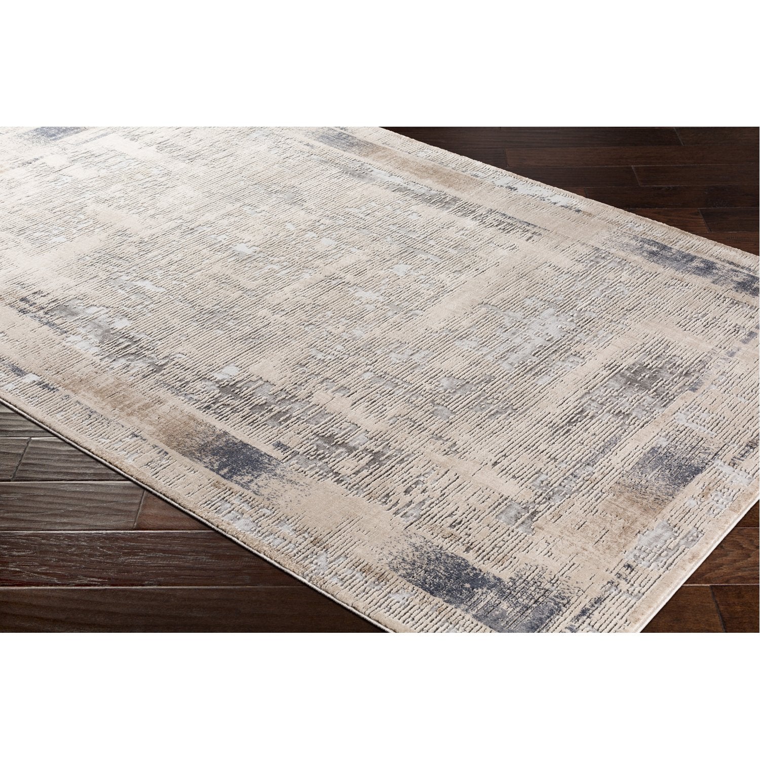 Alpine Rug in Ivory & Medium Gray