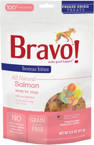 Bravo! Bonus Bites Salmon Freeze-Dried Dog Treats