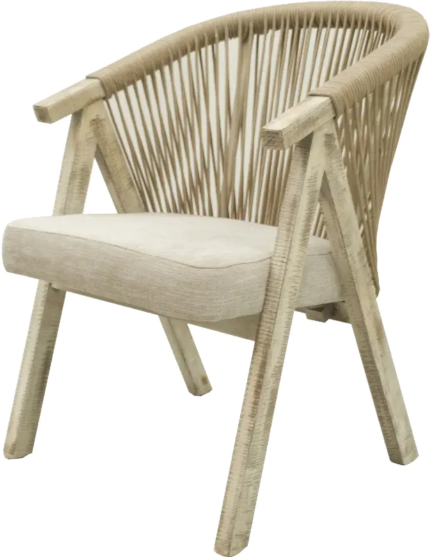 Torrance Warm Sand Curved Back Dining Chair