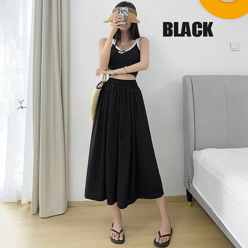 2023 Summer Thin Casual High Waist Large Size Slim Ice Silk Wide Leg  Pants