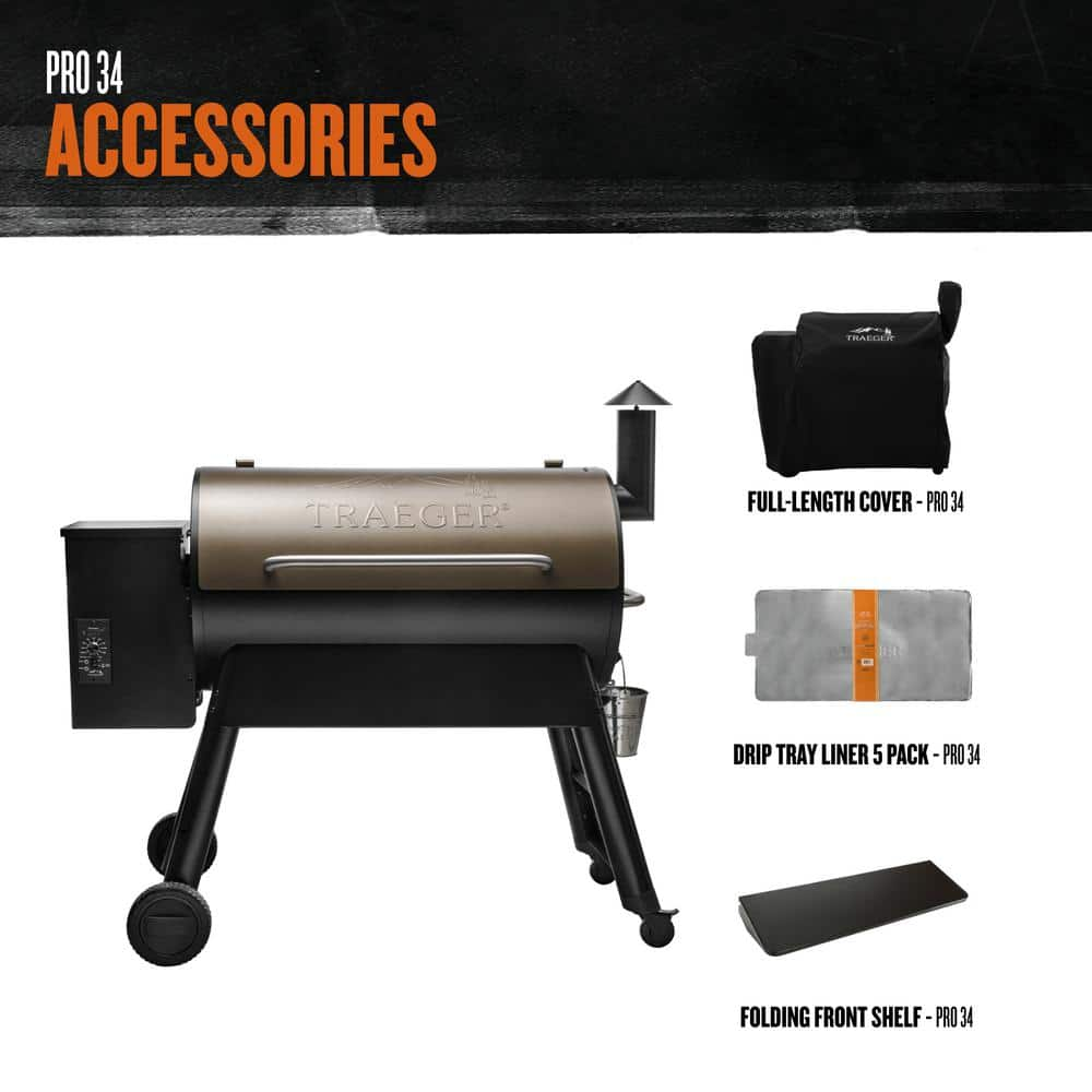 Traeger Pro Series 34 Pellet Grill in Bronze TFB88PZB