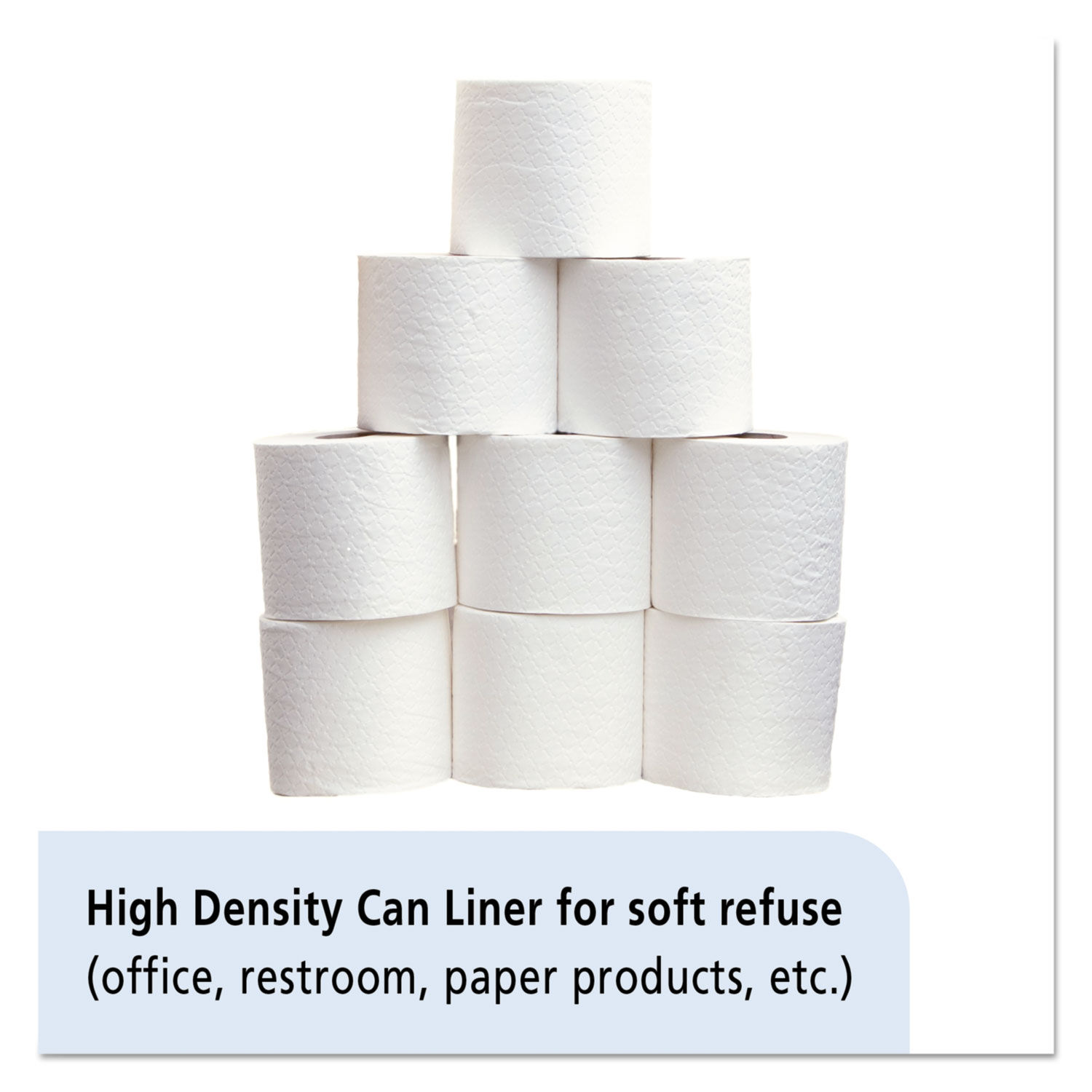 High Density (HDPE) Coreless Roll Can Liners--Natural by AbilityOneandreg; NSN5171370