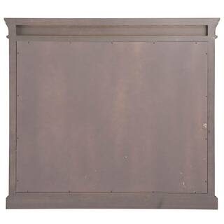 Home Decorators Collection 36 in. W x 32 in. H Framed Rectangular Bathroom Vanity Mirror in Distressed Grey NADGM3632