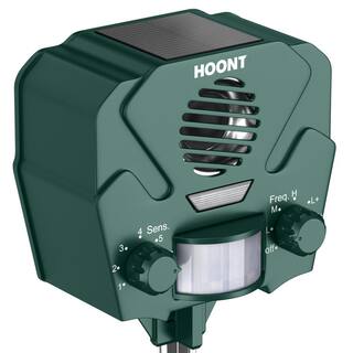 HOONT Advanced Motion Activated Solar Powered Ultrasonic Deer and Animal Repeller CY- H949