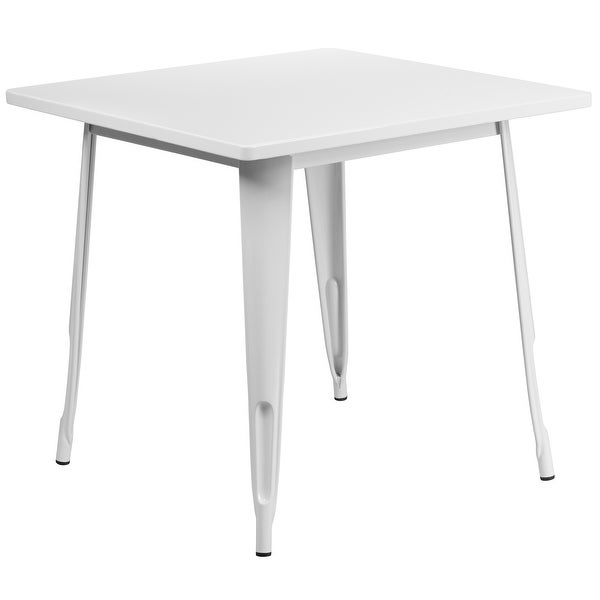 31.5-inch Square Metal Indoor/Outdoor Cafe Table