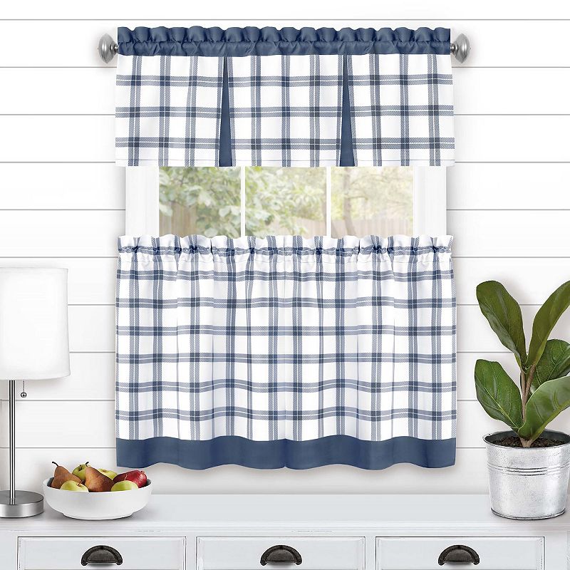 Achim Tate Tier and Valance Window Curtain Set