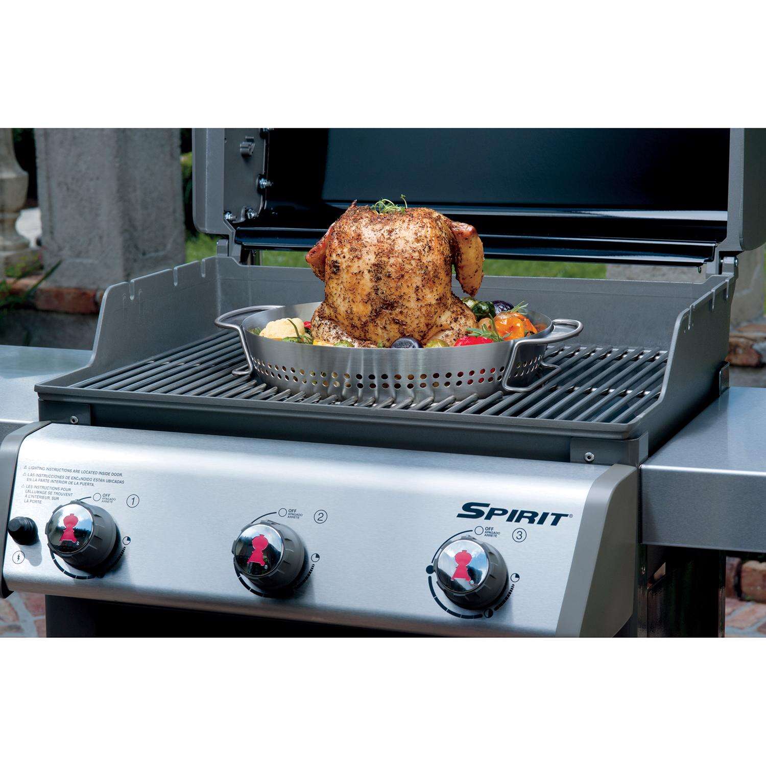 Weber Gourmet BBQ System Stainless Steel Poultry Roaster 15.9 in. L X 13 in. W 1 pk