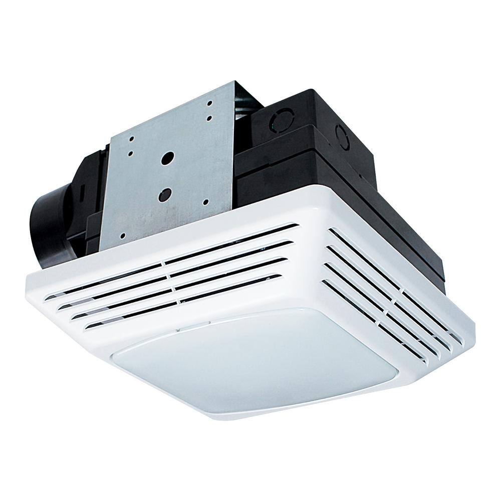 Air King ENERGY STAR Certified Snap-In Installation Quiet 50 CFM Bathroom Exhaust Fan with LED light BFQL50