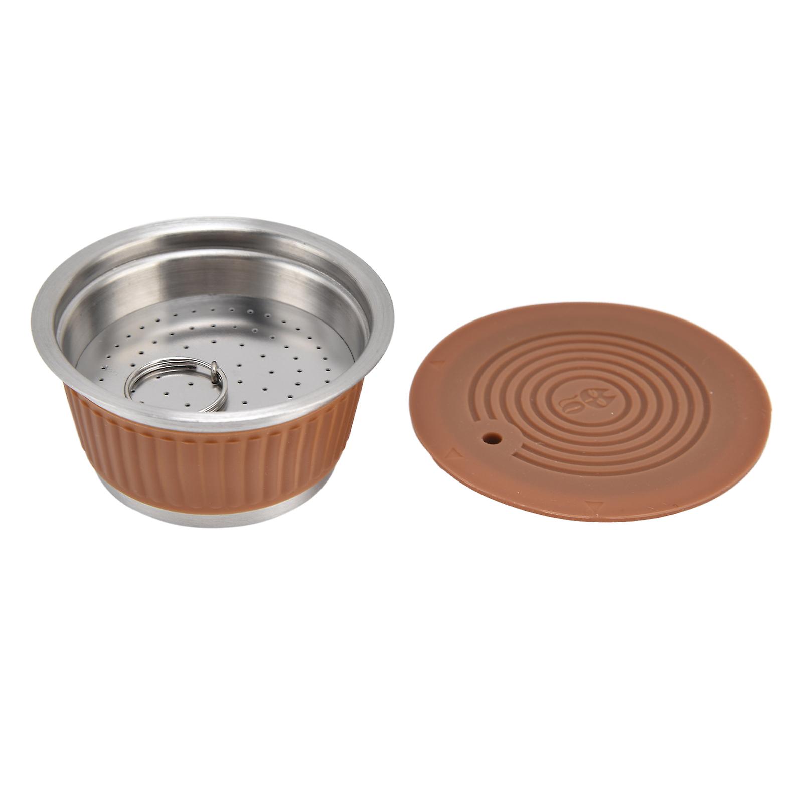 Stainless Steel Reusable Refillable Coffee Capsule Cup Filter Set For Dolce Gusto Machinecoffee Color