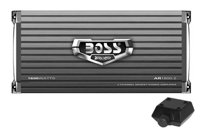 2 BOSS P126DVC 12-Inch 2300W Car Subwoofers and AR16002 2 Channel Amplifier