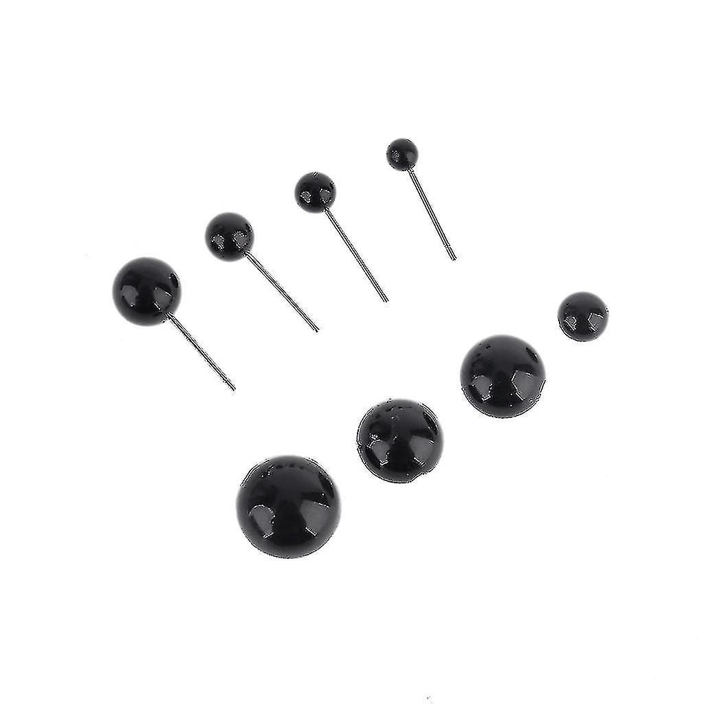 410 Pcs Black Plastic Crafts Safety Eyes 8 Grid 4-12mm Needle Felting Kit For Bear Soft Dolls Craft