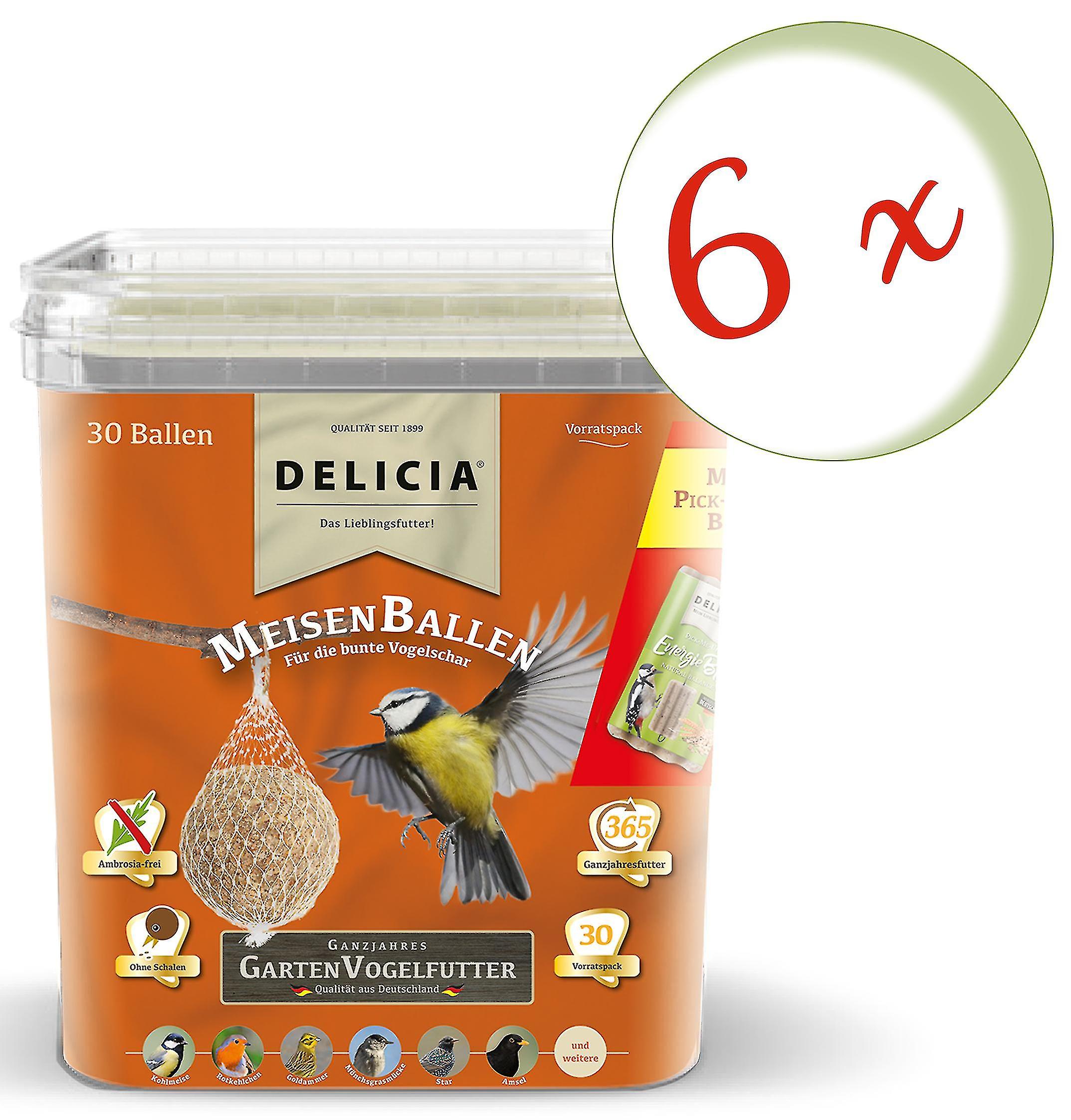 6 x FRUNOL DELICIAÂ® DeliciaÂ® MeisenBallen， 30 StÃ¼ck