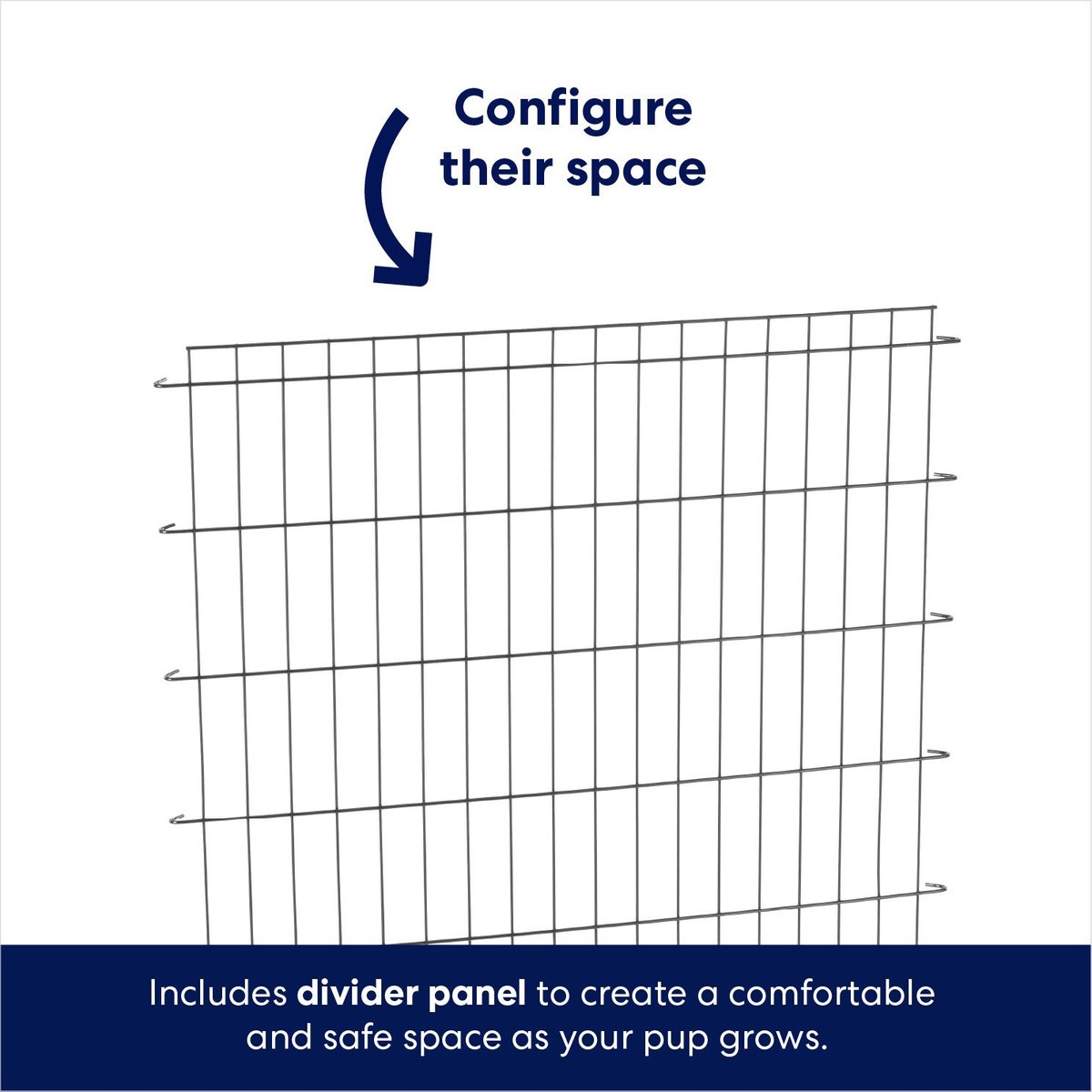 Frisco Fold and Carry Double Door Collapsible Wire Dog Crate