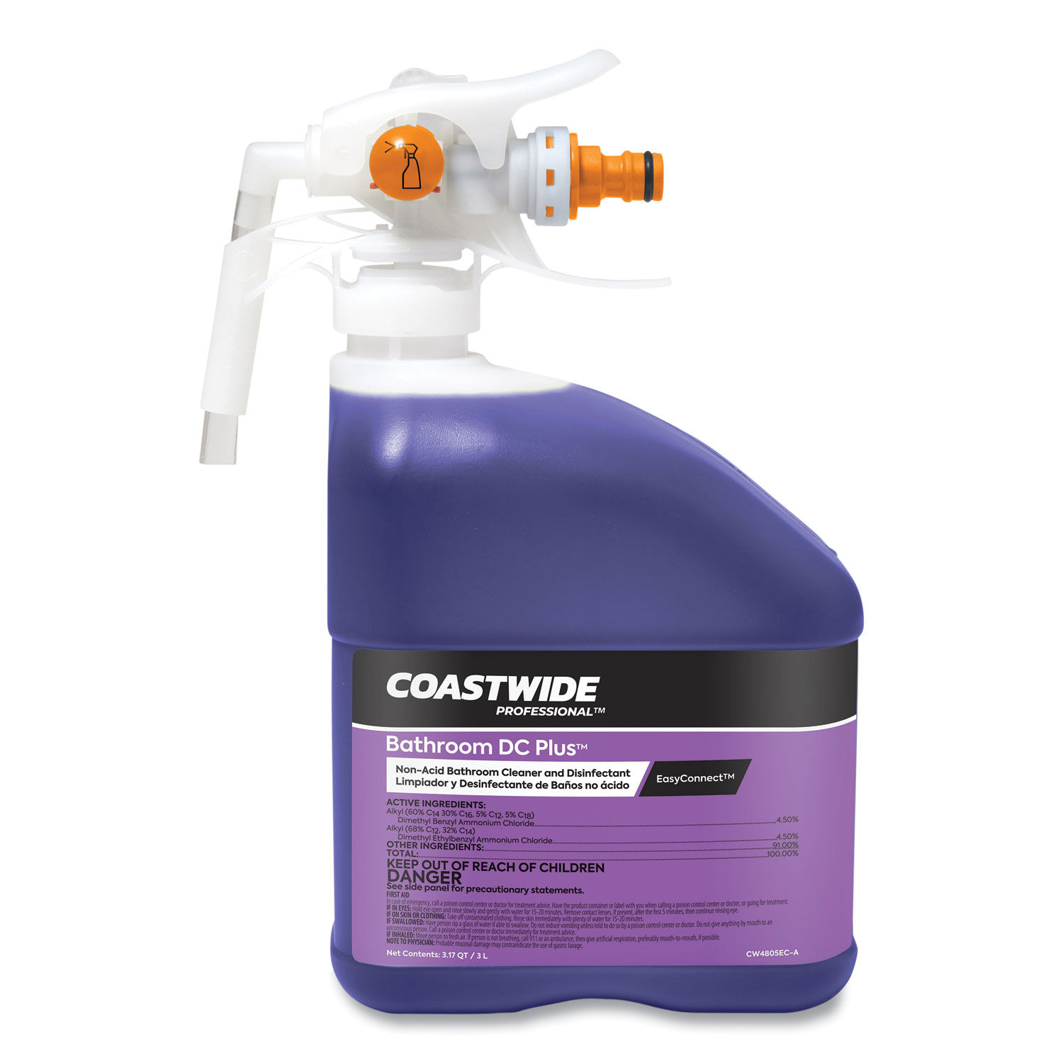 Bathroom DC Plus Cleaner and Disinfectant Concentrate for EasyConnect by Coastwide Professionalandtrade; CWZ24381049