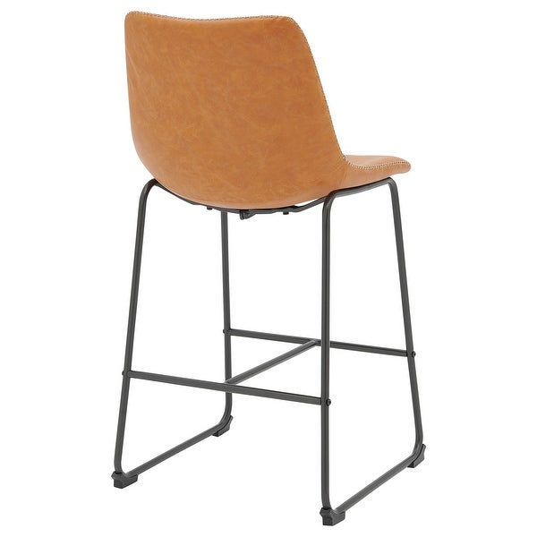 Vesta KD PU Counter Stool， (Set of 2)