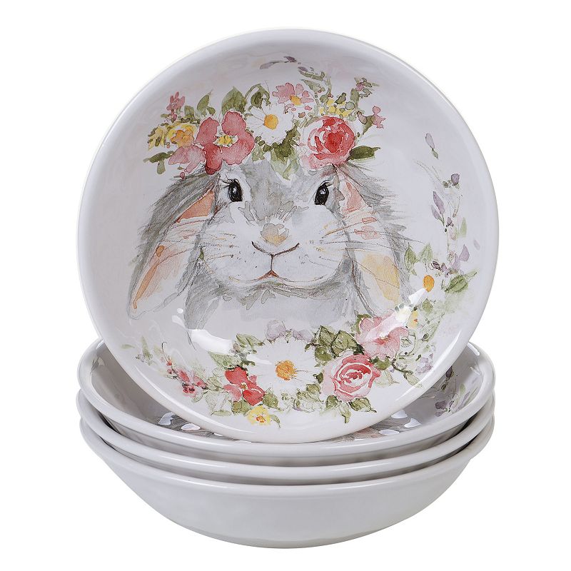 Certified International Sweet Bunny 4-pc. Soup Bowl Set