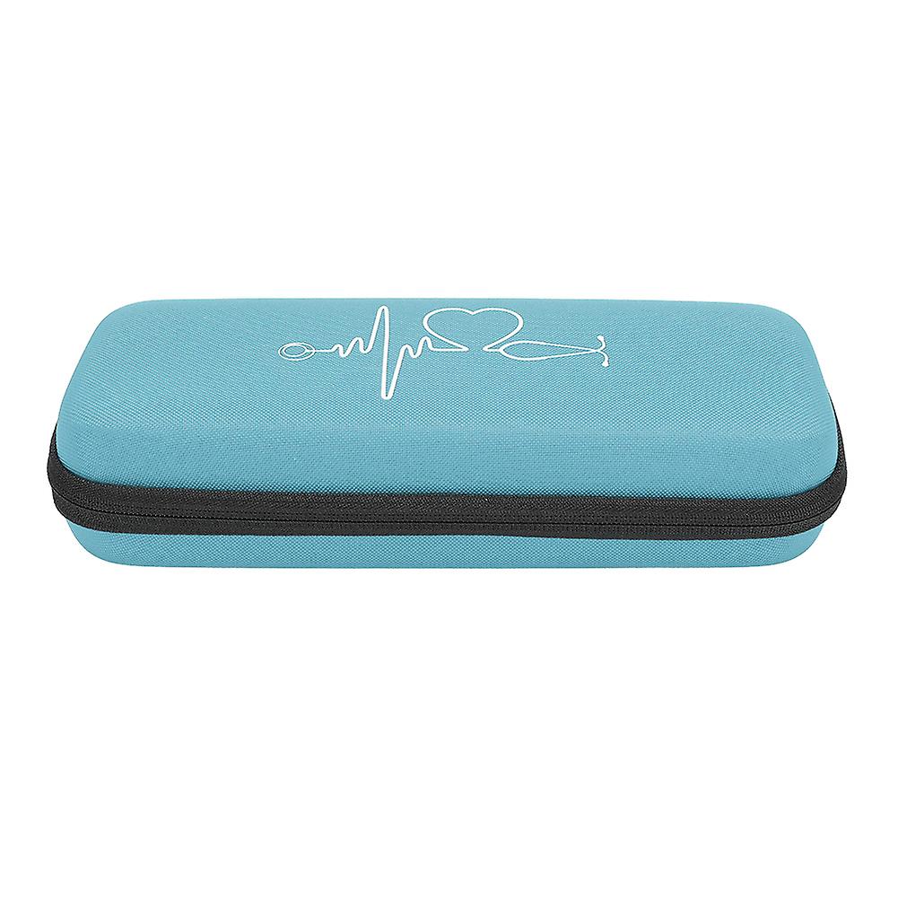 Portable Household Stethoscope Storage Box Organizer Case Storage Bag Containerlight Blue