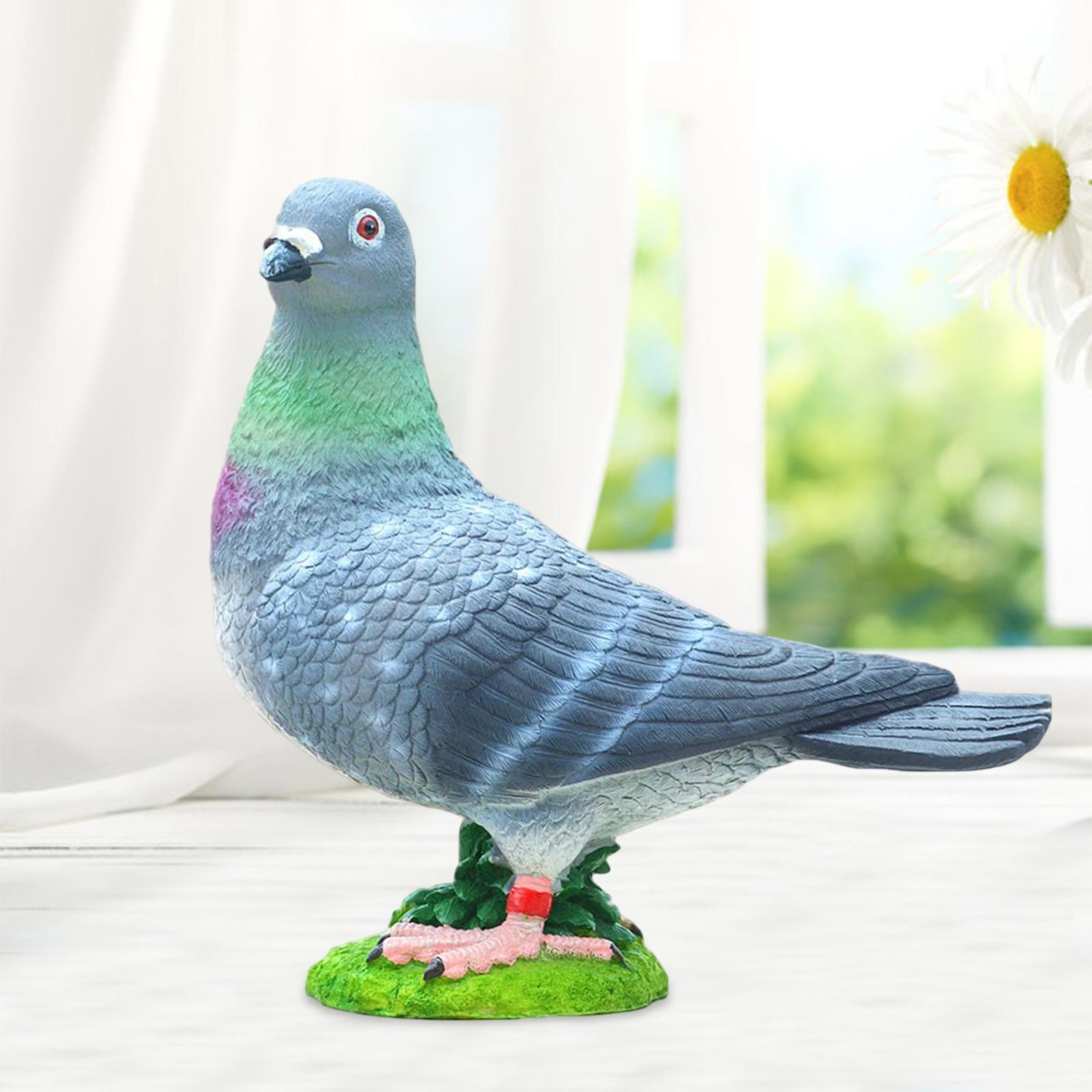 Resin Bird Garden Statues Simulation Animal Ornaments Bird Model Miniatures Bird Ornaments Outdoor Statue for Home Party Ornaments