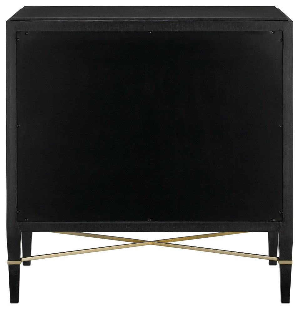 Verona Black Chest   Transitional   Accent Chests And Cabinets   by Sideboards and Things  Houzz