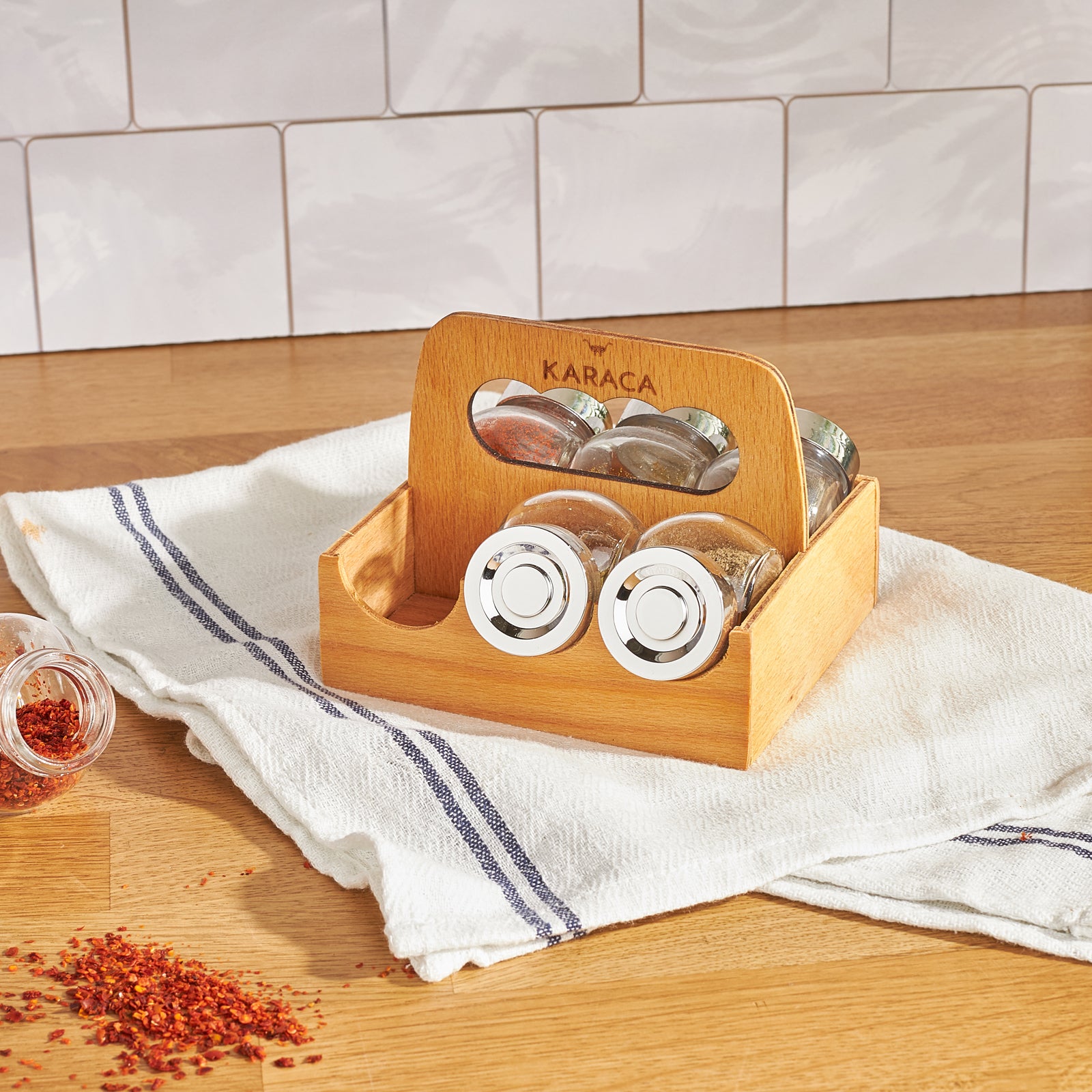 Karaca Casa 7 Piece Spice Rack / Spice Set 153.03.06.1530