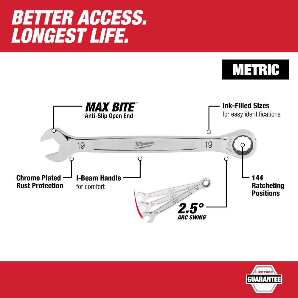 Milwaukee 32MM Ratcheting Combination Wrench