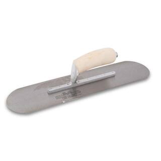 MARSHALLTOWN 16 in. x 4 in. PoolSaver Trowel - Curved Wood Handle SP164P