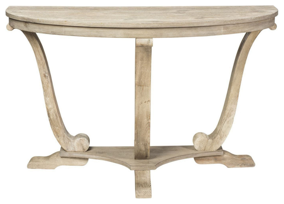 Liberty Furniture Greystone Sofa Table  Stone White Wash w/ Wirebrush   French Country   Console Tables   by Unlimited Furniture Group  Houzz