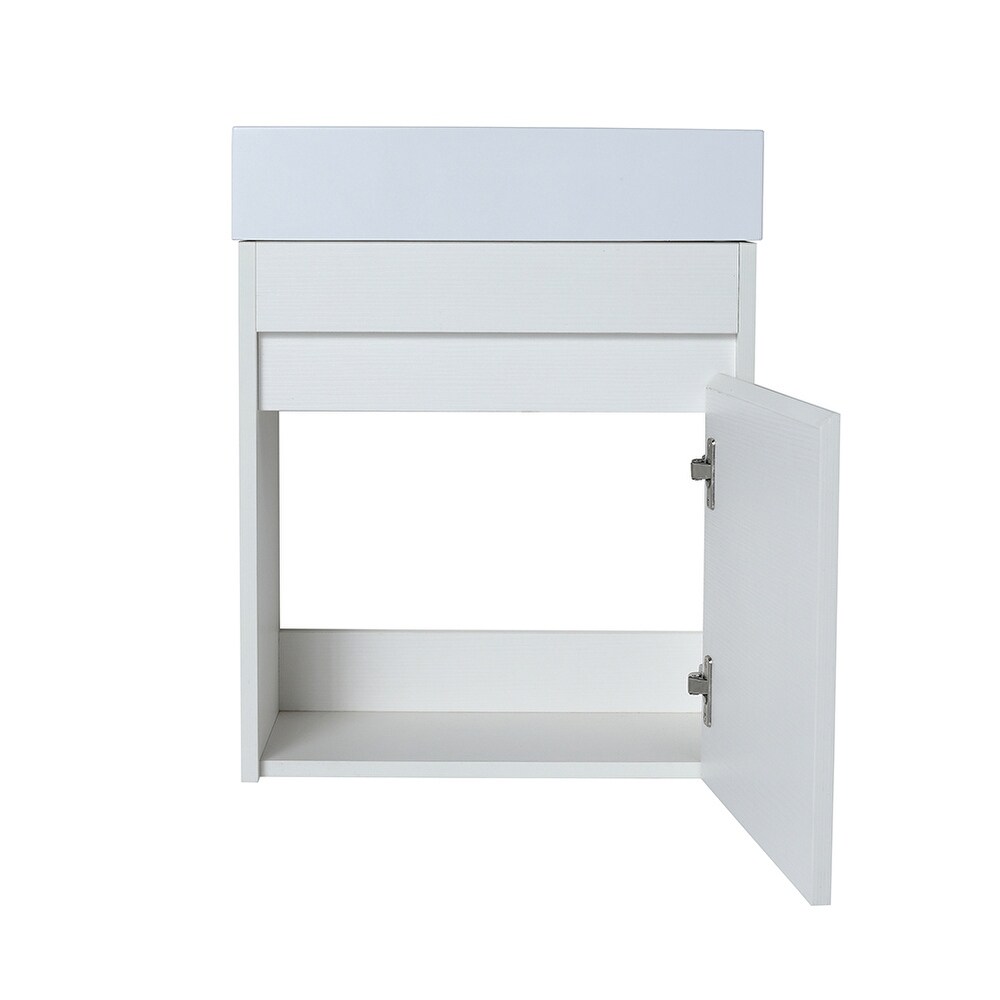 Bathroom Vanity For Small Bathroom With Single Sink Soft Close Doors