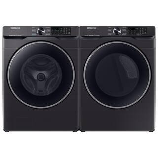  7.5 cu. ft. Stackable Vented Gas Dryer with Steam Sanitize+ in Brushed Black DVG50A8500V