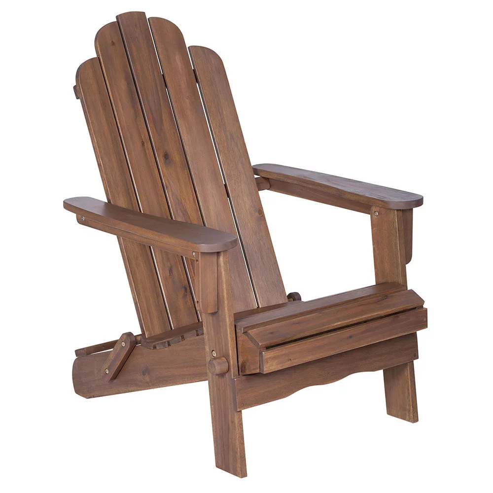 Offex Acacia Adirondack Chair - Dark Brown