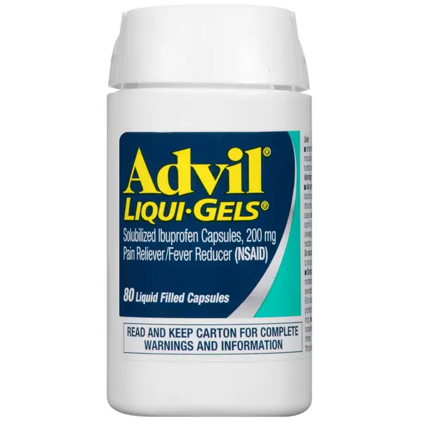 Advil 80-Count 200mg Ibuprofen Liqui-Gels Pain Reliever and Fever Reducer