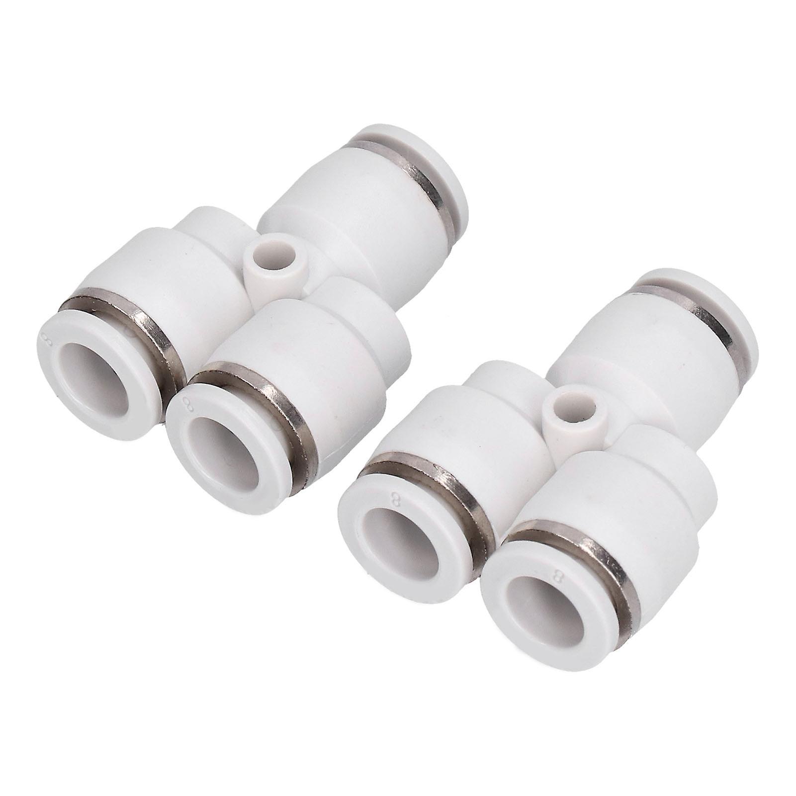 Py8 Pneumatic Connector Long Lasting Good Sealing Y Type Three Plug In Quick Joint