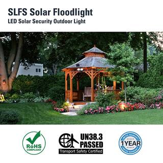 HALO SLFS 180-Degree White Motion Activated Outdoor Integrated LED Flood Light 2000 Lumens SLFS2AM2W