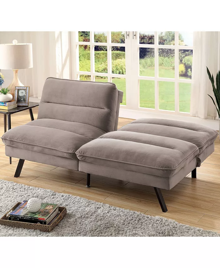 Furniture of America Cedra Upholstered Futon Sofa