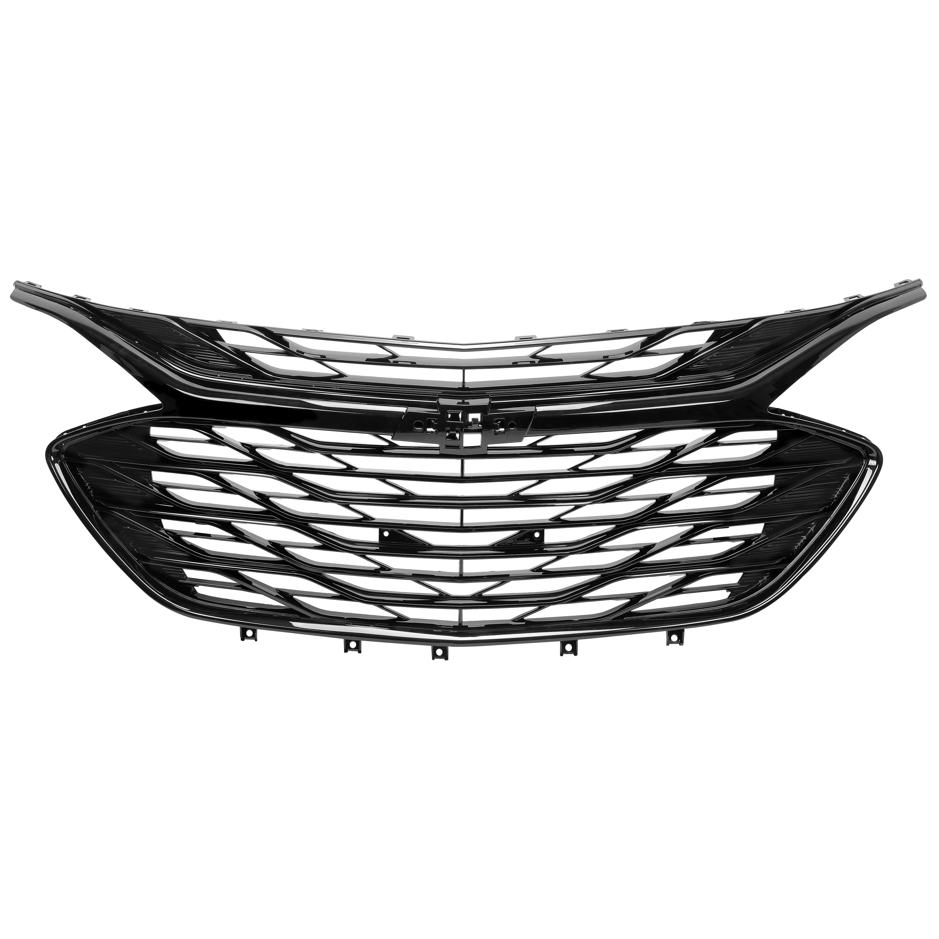 Kojem Front Bumper Grill Upper + Lower Grille for 2019 2020 Chevrolet Malibu Sedan Chrome 3PCS