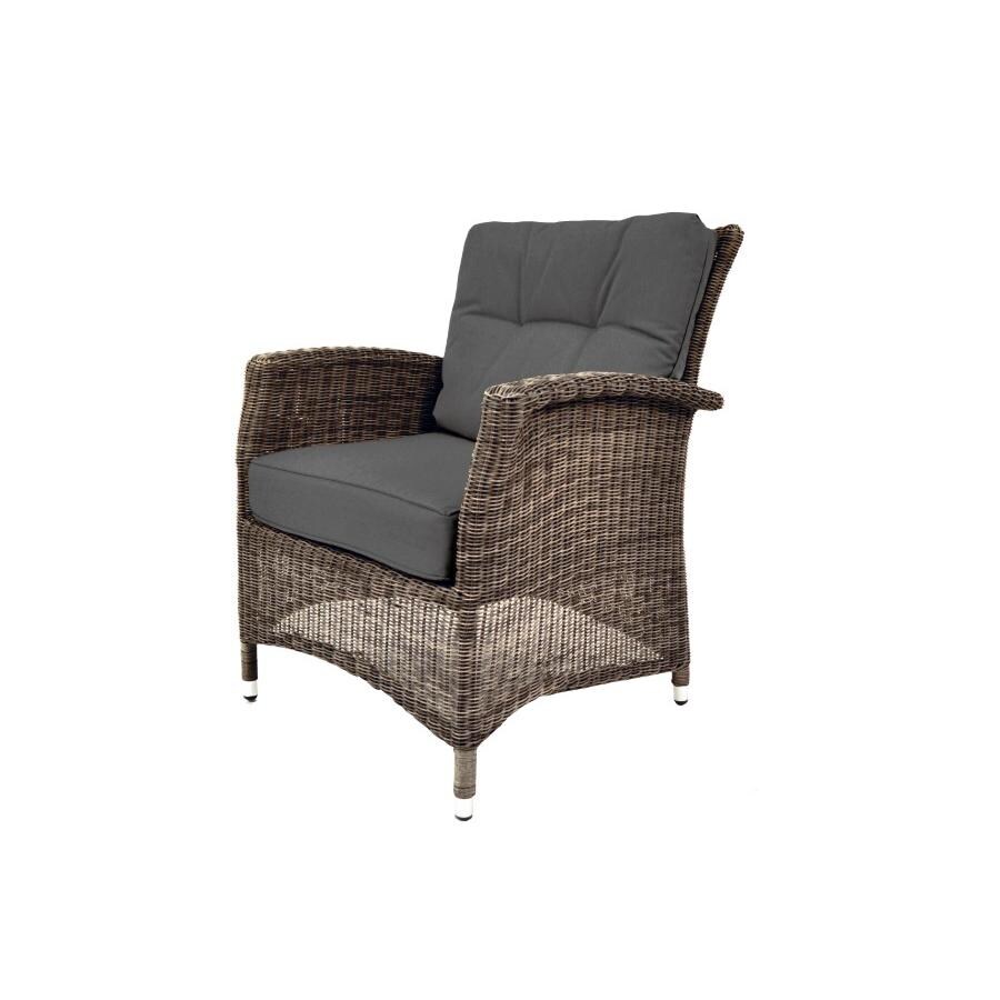 Kettler LAKENA 4 Piece Wicker Rattan Lounge Set With Canvas Coal Cushions