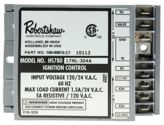 Rheem Water Heater Parts SP10758 Ignition Control